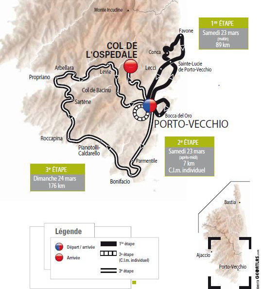 2013 Critérium International map